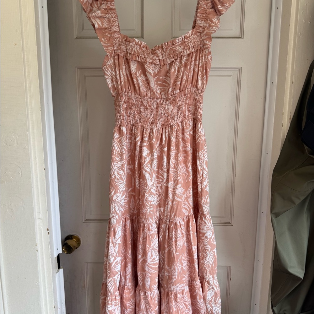 Lush Blush Pink Floral Dress